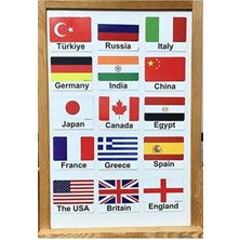 Manyetik Ingilizce Kelime Kartları Flashcards - Ülkeler - Countries