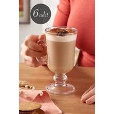 Irish Coffee 6 Adet Kulplu Latte Cappucino,filtre Kahve,mocha,nescafe,americano,espreso Bardağı.