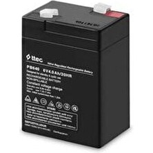 Ttec 6V4AH 20HR 6 Volt 4 Amper Bakımsız Kuru Akü Kapasite 4 Ah Akım 6 A