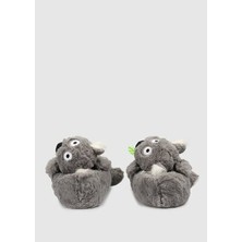 Twigy Kadın Koala-1 Panduf Gri Yumuşak Materyal 36-41 Konforlu Kullanım