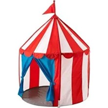 IKEA Cırkustalt Kırmızı Renkli Katlanabilir Çocuk Bebek Oyun Çadırı 100X120 cm Eğlenceli Tema