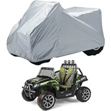 CoverPlus Su Geçirmez Gri Oyuncak Akülü Araba Brandası Büyük Boy 140x80x80 Uyumlu Koruma