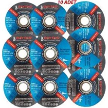 Baytaş Inox Metal Kesme Disk 10 Adet 115 mm Kaliteli Kesici  Spiral Taş