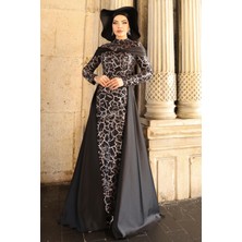 Frezya Parıltılı Şık Tesettür Abiye