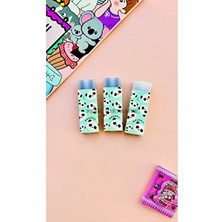 Yeşil Kırtasiye Panda Silgi 1 Adet Sevimli Tasarımda Renkli ve Kullanışlı