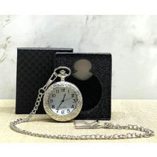 Kutulu Gümüş Köstekli Saat