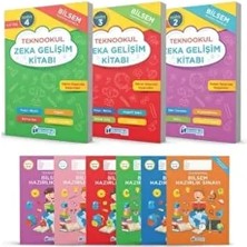 Bilsem 2. Sınıf Zeka Gelişim Kitabı Hazırlık Seti 6 - 8 Yaş Türkçe 3 Kitap 6 Deneme