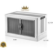 Missclean Çok Amaçlı Kapaklı Portatif Organizer Dolap Plastik 54x32x32 cm Modern Tasarım