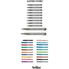 Artline 11'li Teknik Çizim Kalemi Seti + 200 20'li Tam Set Renkli Kalemler ile Sanatsal Çizim
