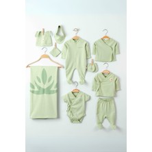 Organik Erkek Bebek Hastane Çıkışı - Yeşil Mint