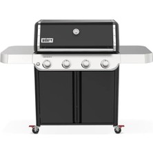 Weber Genesis® E-415 Siyah Gazlı Barbekü – 4 Brülör, Geniş Pişirme Alanı