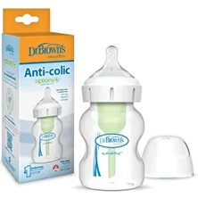 Dr. Brown's 150 ml Geniş Ağız Antikolik Options+ Pp Biberon, Tekli Paket