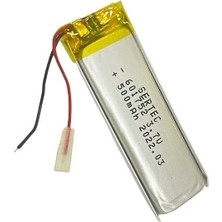 601752 3.7V 500 Mah Li-Polymer Pil DEVRELI/1.5A