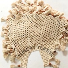 Buldan El Işi Hazır Örülmüş Çilek Eldanteli 5 Li