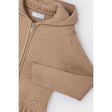 Mayoral Kapşonlu Kız Hırka - Karamel