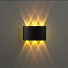 Full Reyon Uranüs Amber Işık Ledli Aplik Modern Tasarım Bahçe ve Dış Mekan Kullanımı İçin 17 x 9 cm