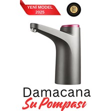Yeni Dokunmatik Şarjlı Gri Damacana Pompa Akıllı Su Pompası Ev Ofis Kamp Karavan Piknik Kullan