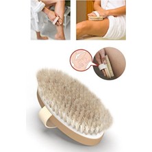Doğal At Kılı Selülit Fırçası - Ölü Deri Temizleyici ve Peeling Etkili Fırça