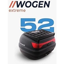 Wogen WG52 Motosiklet Arka Çanta Siyah (Sırt Dayamasız)