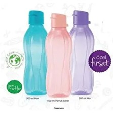 Eco Şişe Suluk Kolay Kapak 500 ml 3 Lü