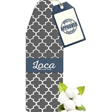 Loca Sweet Home %100 Pamuk 55x140 cm Yanmaz Yüzeyli 5 mm Süngerli Ütü Masası Kılıfı Amerika Deseni İle Konfor