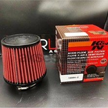 Carlone K&N Performans Artırıcı Açık Hava Filtresi 7.6cm Kırmızı Renk Universal Araçlar İçin Yüksek Performans