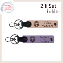 Aslan Temalı Minimalist Armağan, Erkek Sevgiliye Seçkin Hediye Seçeneği, Yavru Ağzı-Mor Menekşe