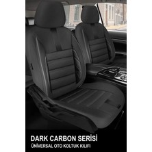 Kia Pro Cee'd I (Facelift 2011) 1.4 16V (90 Hp) 2011 Uyumlu  Tay Tüyü Serisi Siyah Oto Kılıfı Tam Set
