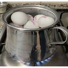 Elçe Yumurta Haşlama Kazanı Alüminyum Mini Boy Çap 13CM Yükseklik 9,5cm