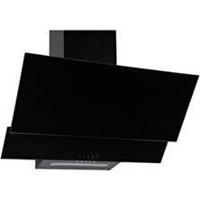 Alveus Alv F17 Pb 60 cm Siyah Cam Duvar Tipi Ankastre Davlumbaz Eğimli Şekli ile Şık ve Fonksiyonel