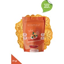 Anamour Natural Anamour Kurutulmuş Trabzon Hurması Dilimleri 25 gr Vegan ve Glutensiz Doğal Atıştırmalık