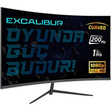 Excalibur M.E238FHD-G 23.8'' 200Hz 1ms Curved G-Sync Full Hd Gaming Monitör Siyah