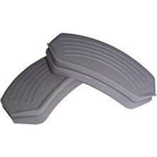 Silikon Tencere Tava Tutacağı Yanmaz Yapışmaz Tutamaç Set 9 x 4 cm Gri ( 1 Set 2 Adetten Oluşur )