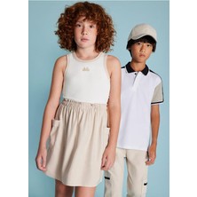 Mayoral Üstü Fitilli Elbise - Bej