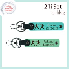 Rakibiyle Uyum Içinde Savaşanlara, Enerji Temalı, Kişisel Anahtarlık, Turkuaz-Açık Yeşil