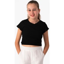 2'li Kız Bluz - Siyah