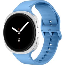 Samsung Galaxy Watch 8 44MM 40MM Ile Uyumlu Metal Tokalı Purelux Soft Silikon Kordon
