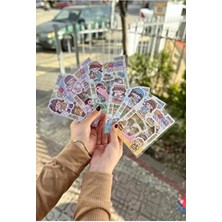 Lucy Mini Şeffaf Sticker 1 Adet (30 Adet Farklı Sticker Vardır)