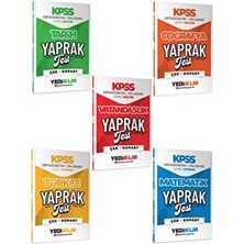 2026 Kpss Ortaöğretim Ön Lisans Gy-Gk Tüm Dersler Çek Kopart Yaprak Test 5 Li Set