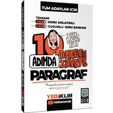 Yediiklim Yayınları Yediiklim Tüm Adaylar İçin 10 Adımda Temelden Zirveye Paragraf Video Konu Anlatımlı Soru Bankası