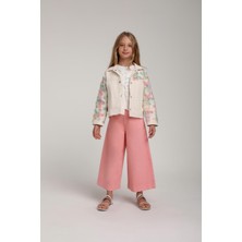 Escabel Geniş Paça Kız Pantolon - Pembe