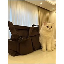 Fluffy Cookie Cep Detaylı Kanvas Ayarlanabilir Sap / Geniş Iç Hacim / Kargo Cep Okul Çantası Boy:27 En:37