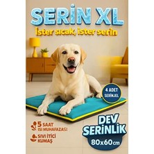 Serin (80X60CM) - 4 Mevsim Kedi/ Köpek Matı, Sıcak Veya Soğuk Kullanılabilen Minder Yatak