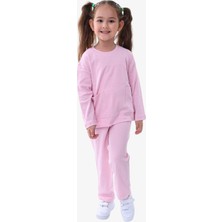 Basic Kız Çocuk Pijama Takımı - Açık Pembe