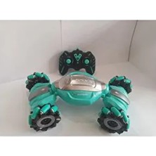 Boratila Toys2.4ghz Uzaktan Kumandalı 360 Derece Dönen Giden Drift Atan Işıklı Yeşil Akrobat Araba