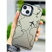 Go Aksesuar Apple Uyumlu Iphone 13 - 14 ve 15 İçin Parmak İzi Bırakmaz Metalik Electro Silikon Kılıf