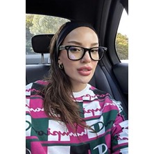 Unisex Çapraz Kesim Wayf Parlak Klasik Mavi Işık Korumalı Ekran Gözlüğü Blue Block