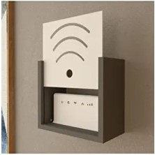 Rozbo Modern Wi-Fi Modem Saklama Kutusu Suntalam 15X25X30 cm Şık Tasarım