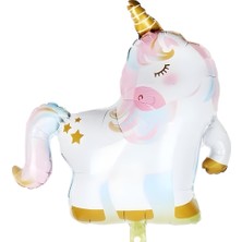 Le Mabelle Beyaz  Unicorn Figür Parti Balonu
