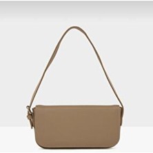 Bag & More Kadın Vizon Kapaklı Baget Çanta